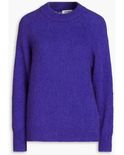 Sandro Ramses Mohair-blend Sweater - Blue
