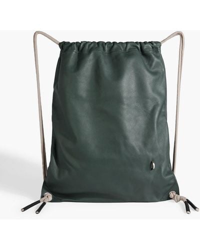 Rick Owens Leather Backpack - Green