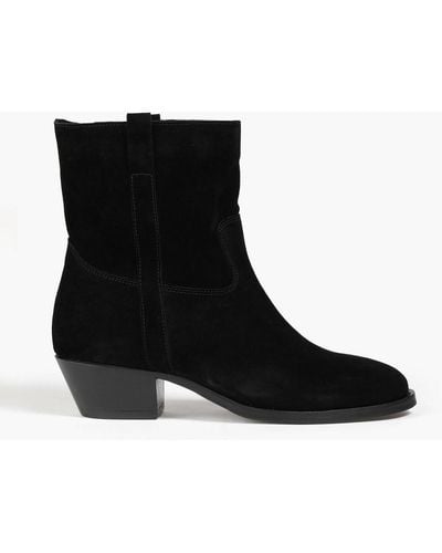 Ba&sh Chester Suede Ankle Boots - Black
