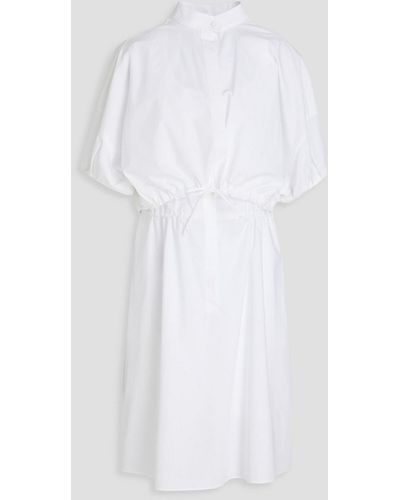 Emporio Armani Cotton-poplin Dress - White