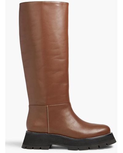 3.1 Phillip Lim Kate Leather Knee Boots - Brown