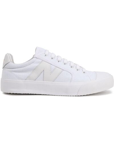 Zimmermann Leather-trimmed Canvas Sneakers - White