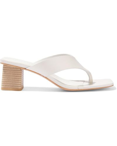 Iris & Ink Lucy Leather Mules - White
