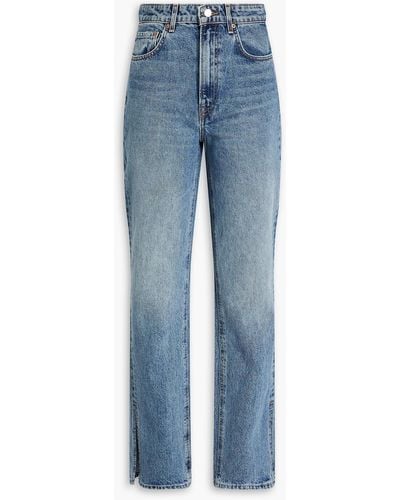 GRLFRND Harlow High-rise Slim Bootcut Jeans - Blue