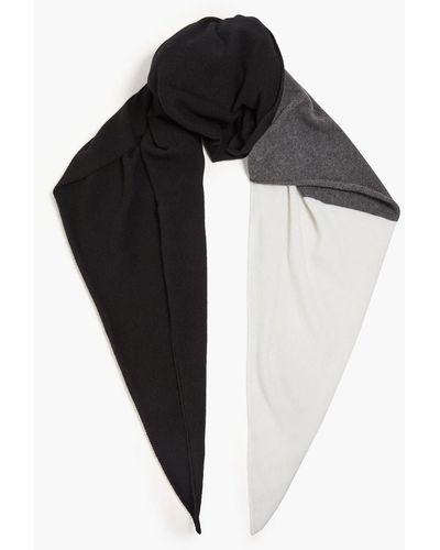 Rosetta Getty Color-block Cashmere Wrap - Black