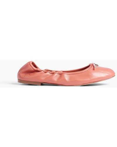 Sam Edelman Felicia ballerinas aus leder mit schleife - Pink