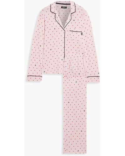 DKNY Printed Jersey Pyjama Set - Pink