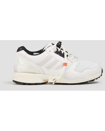 adidas Originals Zx 8000 Mesh, Leather And Suede Running Trainers - White