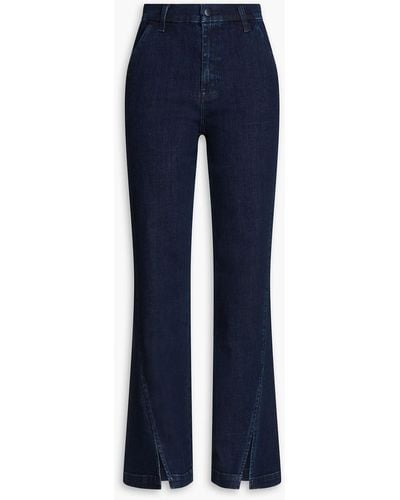 J Brand High-rise Straight-leg Jeans - Blue