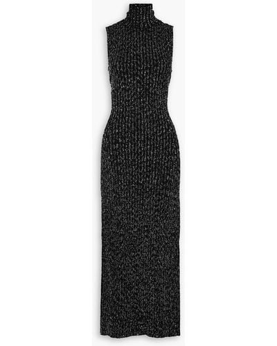 Missoni Sequined Crochet-knit Maxi Dress - Black
