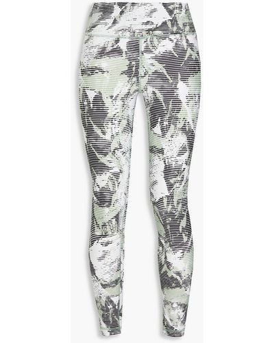 DKNY Cropped Printed Stretch leggings - Multicolour