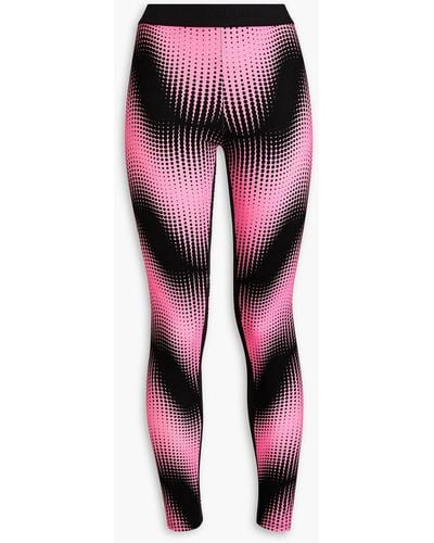 Rabanne Printed Stretch-jersey leggings - Pink