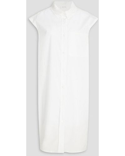 American Vintage Cotton-poplin Shirt Dress - White
