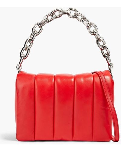 Stand Studio Brynn Quilted Leather Shoulder Bag - Red