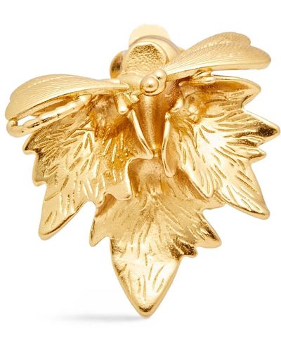 Zimmermann Dragonfly Gold-tone Clip Earrings - Metallic