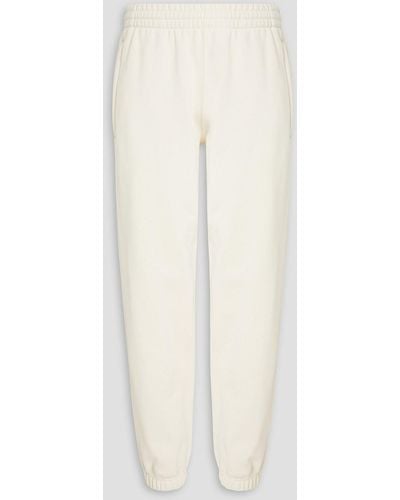 adidas Originals French Cotton-terry Drawstring Sweatpants - White