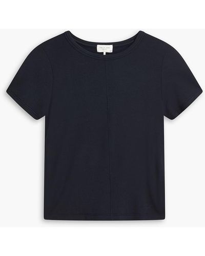 Rag & Bone City Cosy Stretch-modal T-shirt - Blue