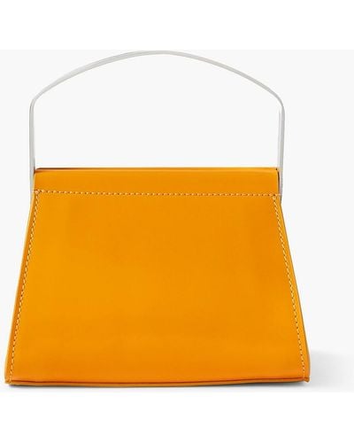 BY FAR Mimi cuttrell frame tote bag aus leder - Orange
