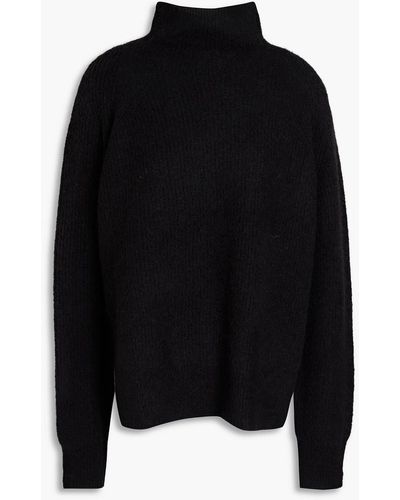 By Malene Birger Cantha Ribbed-knit Turtleneck Jumper - Black