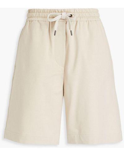 Brunello Cucinelli French Cotton-blend Terry Shorts - Natural