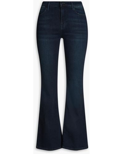 FRAME Le Pixie High-rise Flared Jeans - Blue