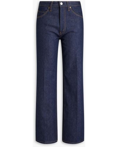 Victoria Beckham Grace High-rise Straight-leg Jeans - Blue