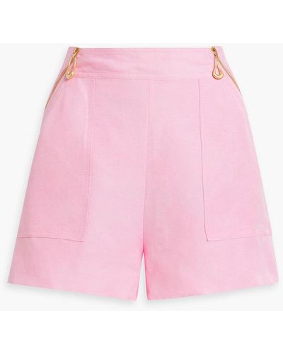Aje. Shorts aus einer leinenmischung - Pink