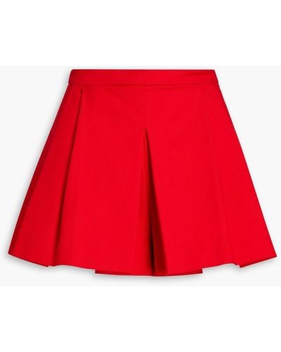 RED Valentino Shorts aus einer baumwollmischung mit falten - Rot