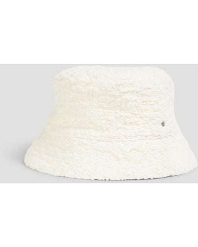 Tory Burch Bouclé Bucket Hat - White