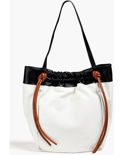 Proenza Schouler Ruched Leather Tote - White