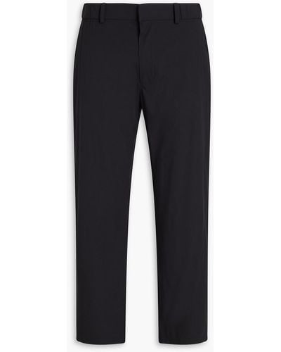 Emporio Armani Tapered Stretch-shell Trousers - Blue