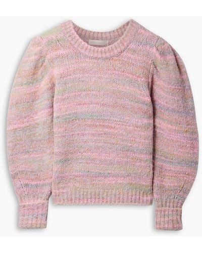 LoveShackFancy Aquarius Stripped Knitted Sweater - Pink