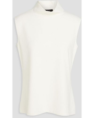 Theory Jersey Turtleneck Top - White