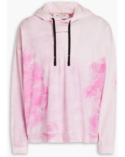 1017 ALYX 9SM Printed Cotton-jersey Hoodie - Pink
