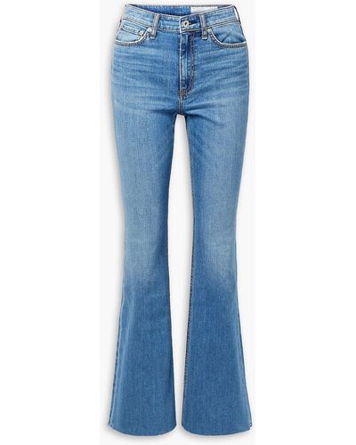 Rag & Bone Nina High-rise Flared Jeans - Blue