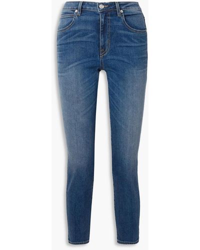 SLVRLAKE Denim Lou Lou Mid-rise Slim-leg Jeans - Blue