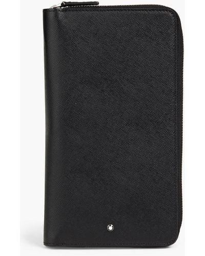 Montblanc Textured-leather Travel Wallet - Black
