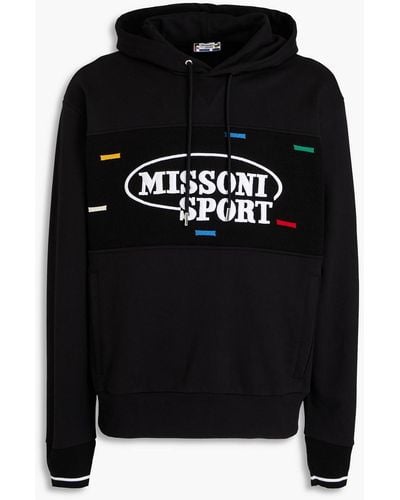 Missoni Printed French Cotton-terry Hoodie - Black
