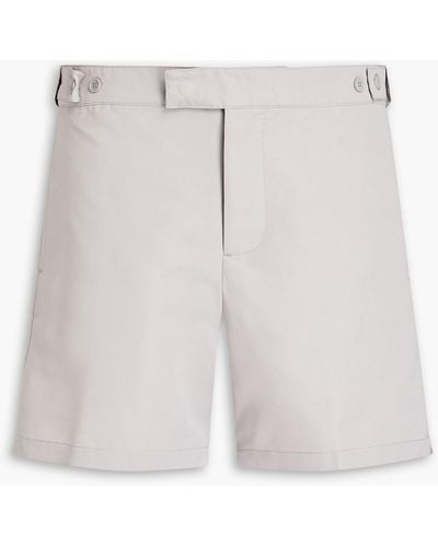Frescobol Carioca Mid-length Swim Shorts - White