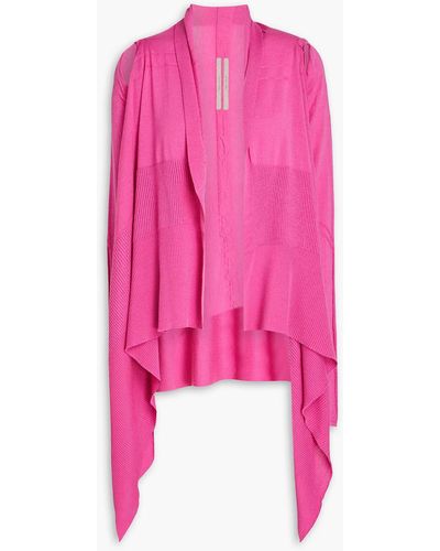 Rick Owens Cardigan aus wolle mit cut-outs - Pink