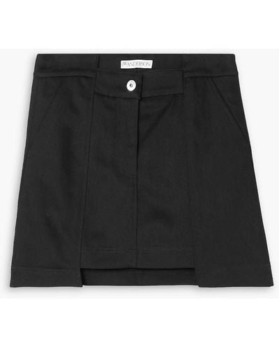 JW Anderson Denim Mini Skirt - Black