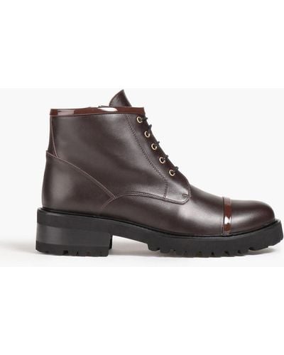 Malone Souliers Bell Leather Combat Boots - Brown