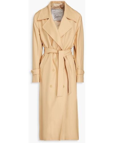 Giuliva Heritage Christie Wool-twill Trench Coat - Natural