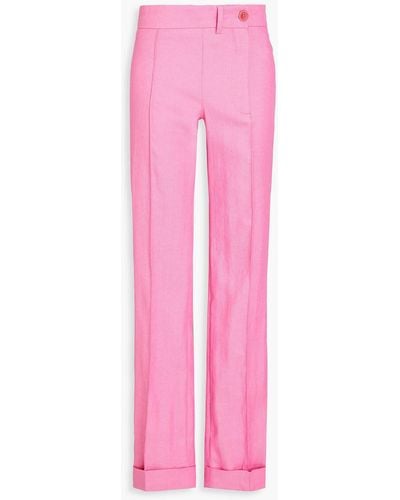 Jacquemus Fresa Twill Straight-leg Trousers - Pink