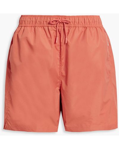 Onia Volley Mid-length Swim Shorts - Red