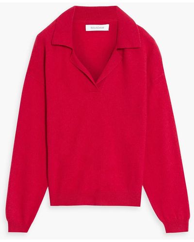 NAADAM Cashmere Polo Sweater - Red
