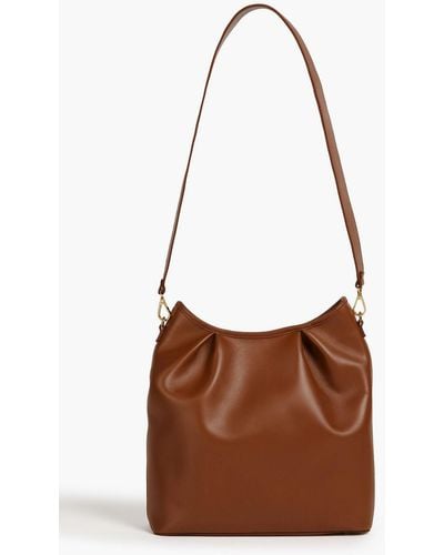Elleme Dimple Leather Bucket Bag - Brown