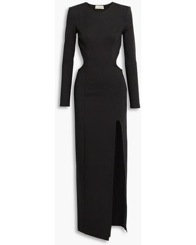 Nicholas Zaire Cutout Stretch-knit Maxi Dress - Black