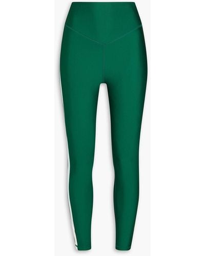 The Upside Southwest Dance Striped Stretch leggings - Green