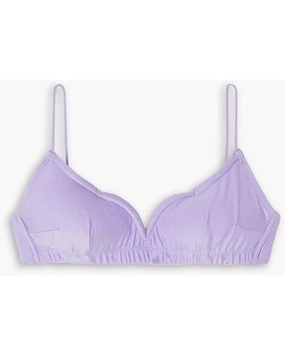 Leslie Amon Caro Bikini Top - Purple